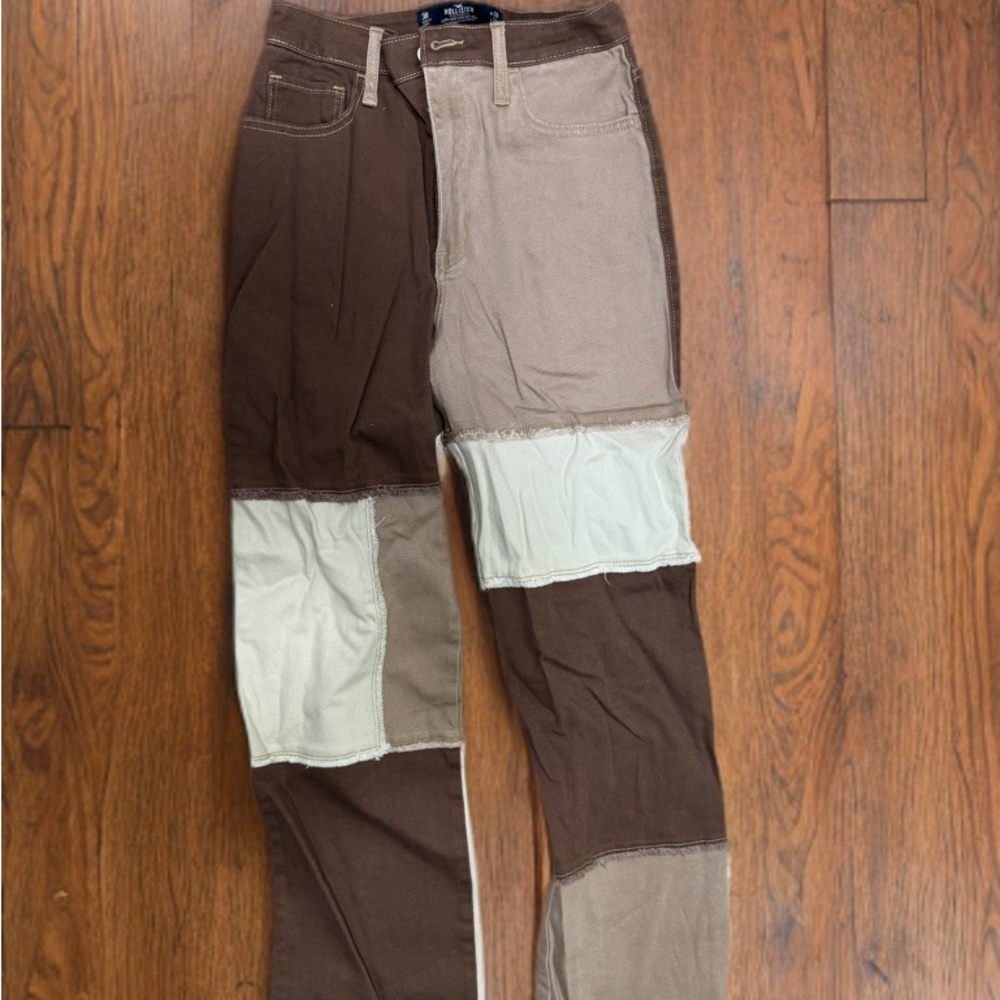 Hollister Patchwork Dad Jeans